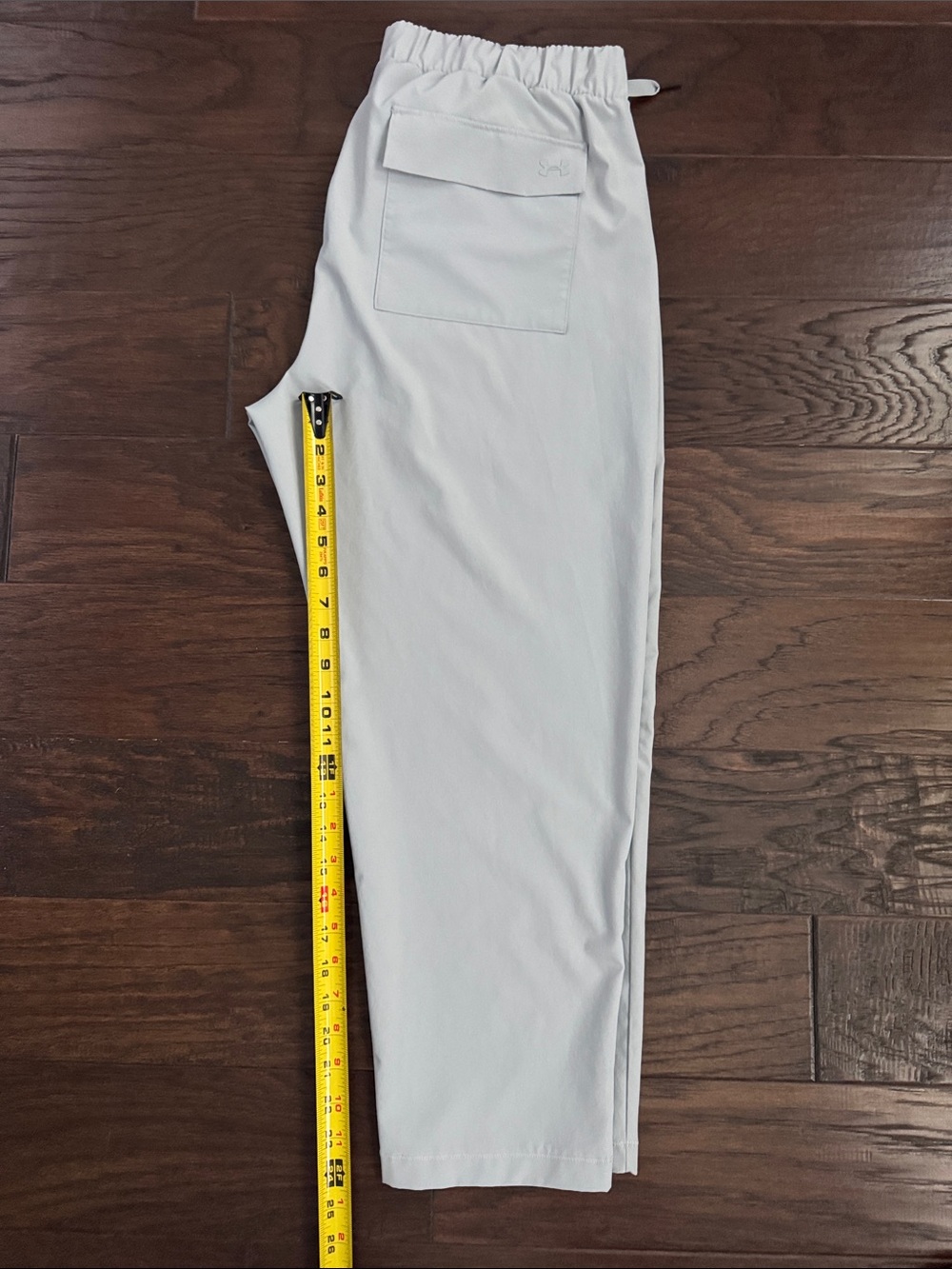 Women's UNDER ARMOUR Ankle Light Gray Drawstring Jogger Pants - Picture 9 of 9